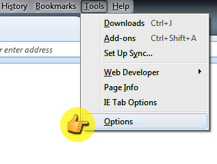 select options