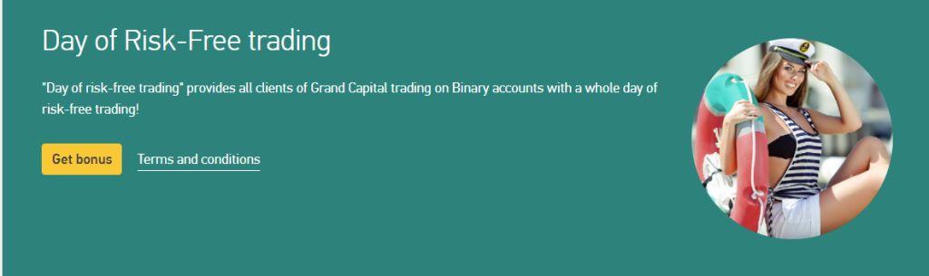 Bonus Grand Capital Option: un'intera giornata di trading senza rischi